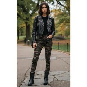 AG Adriano Goldschmied Prima Ankle Cigarette Camo Jeans 25 (Greene Nouveau)